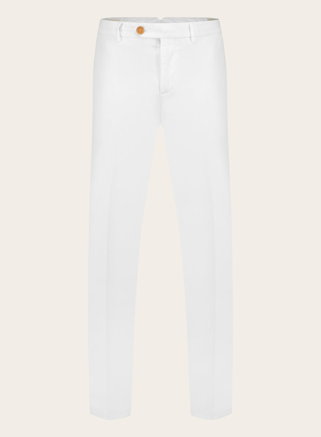 Regular-fit katoenen chino | Wit