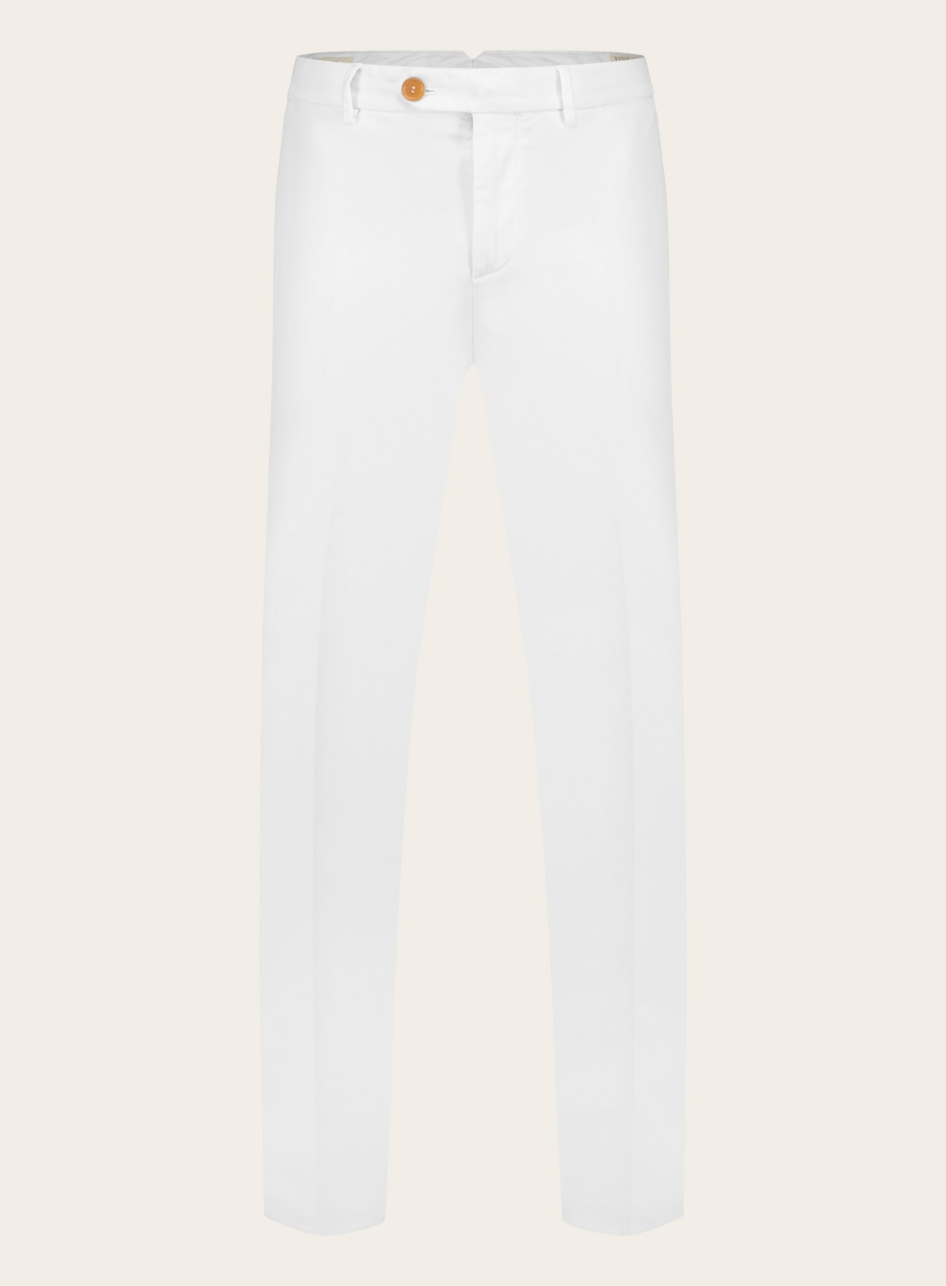 Regular-fit katoenen chino | Wit