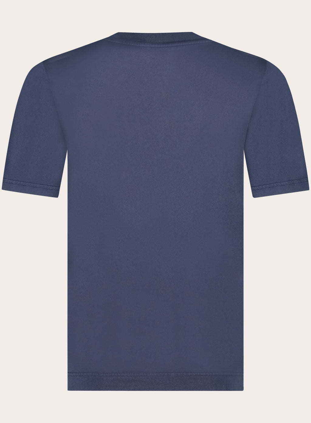 Crewneck T-shirt van katoen | Blauw