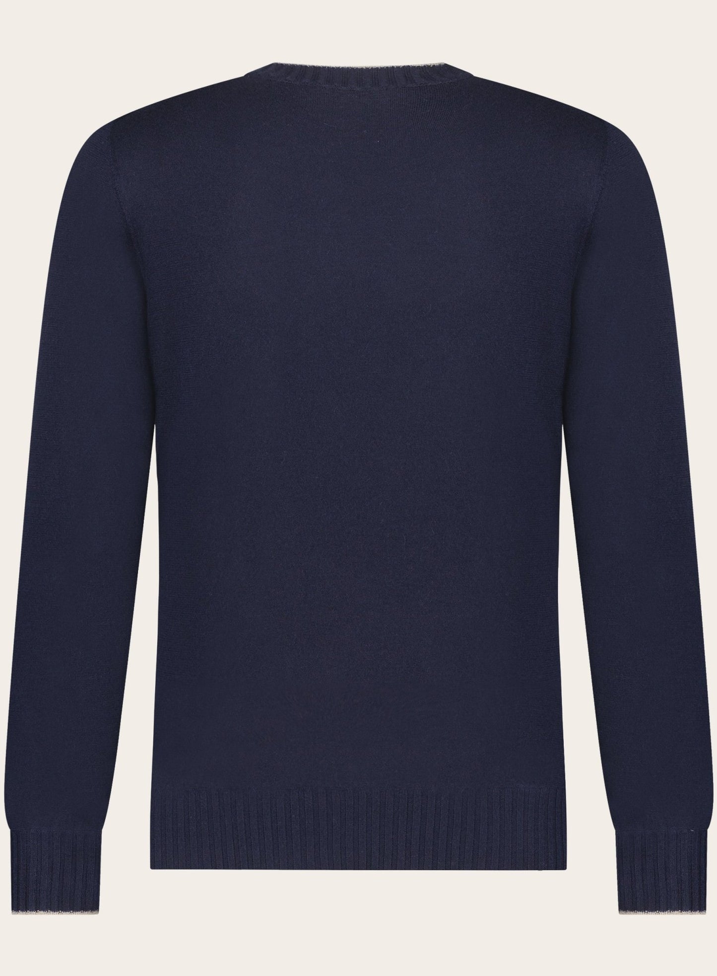 Cashmere ronde hals trui | BLUE NAVY