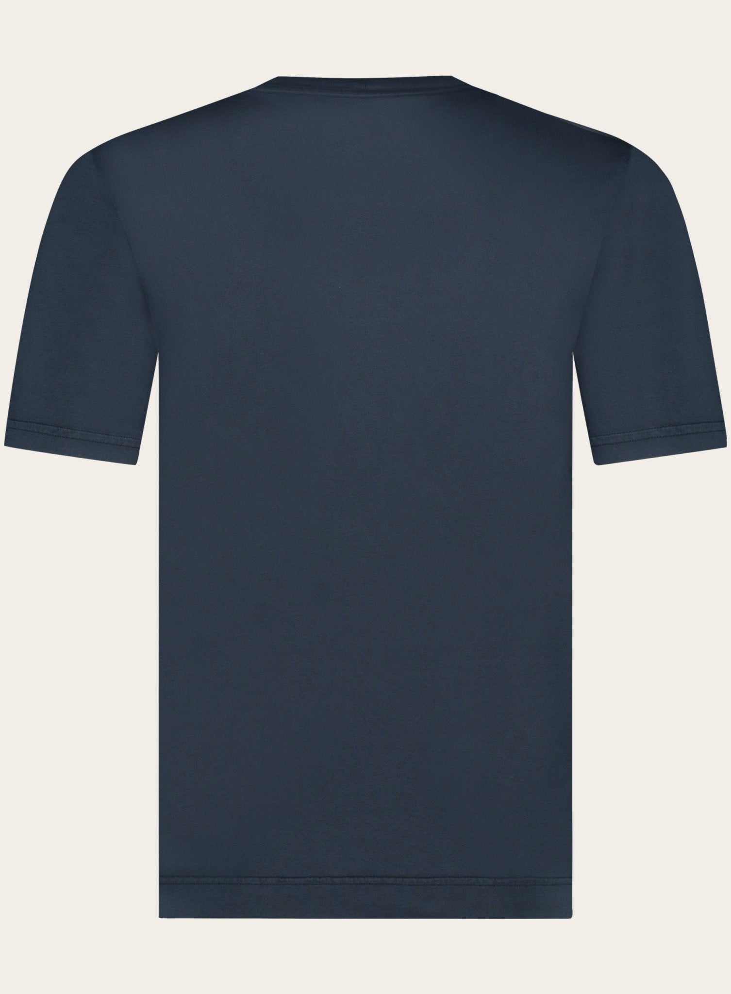 Crewneck T-shirt van katoen | BLUE NAVY
