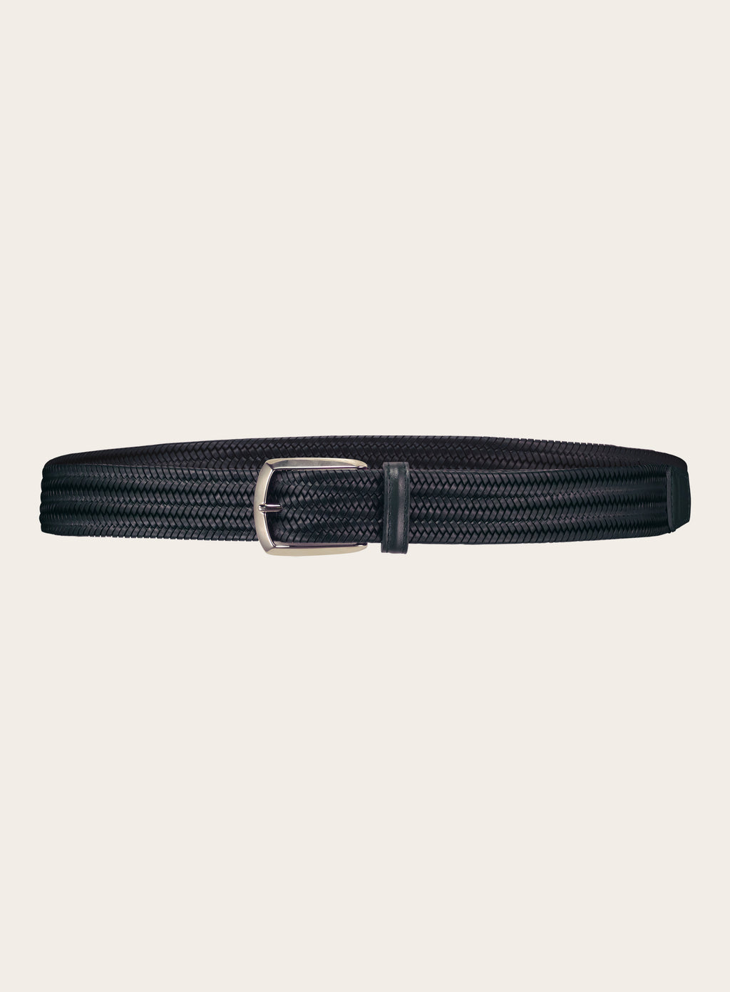 Gevlochten riem | D.blauw