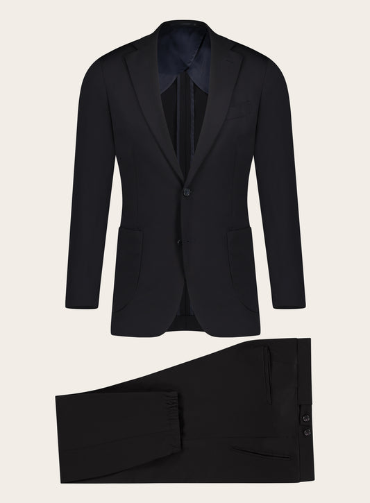 Slim-fit virgin wollen pak