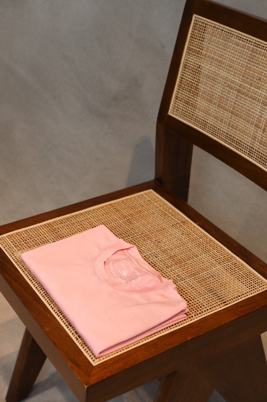 Crewneck T-shirt van katoen | FULL_WIDTH | Roze