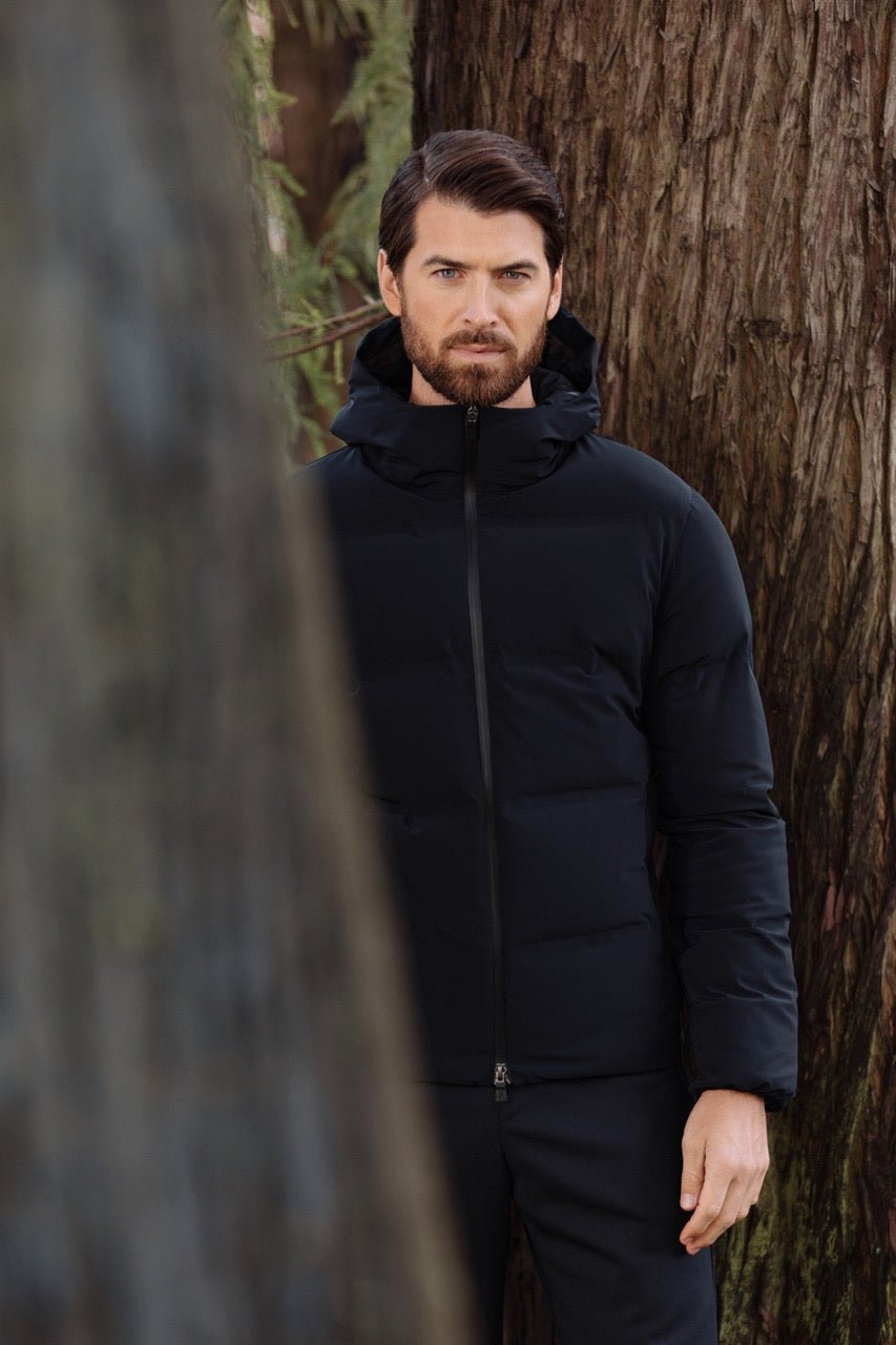 Korte gewatteerde jas  | BLUE NAVY