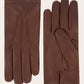 Handgenaaide handschoenen van lamsleer en cashmere