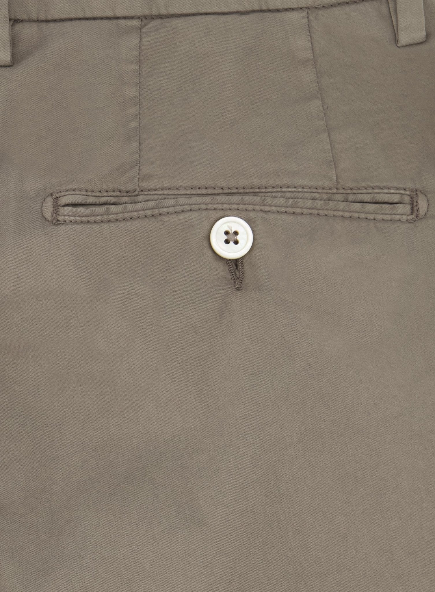 Slim-fit pantalon van katoen | TAUPE