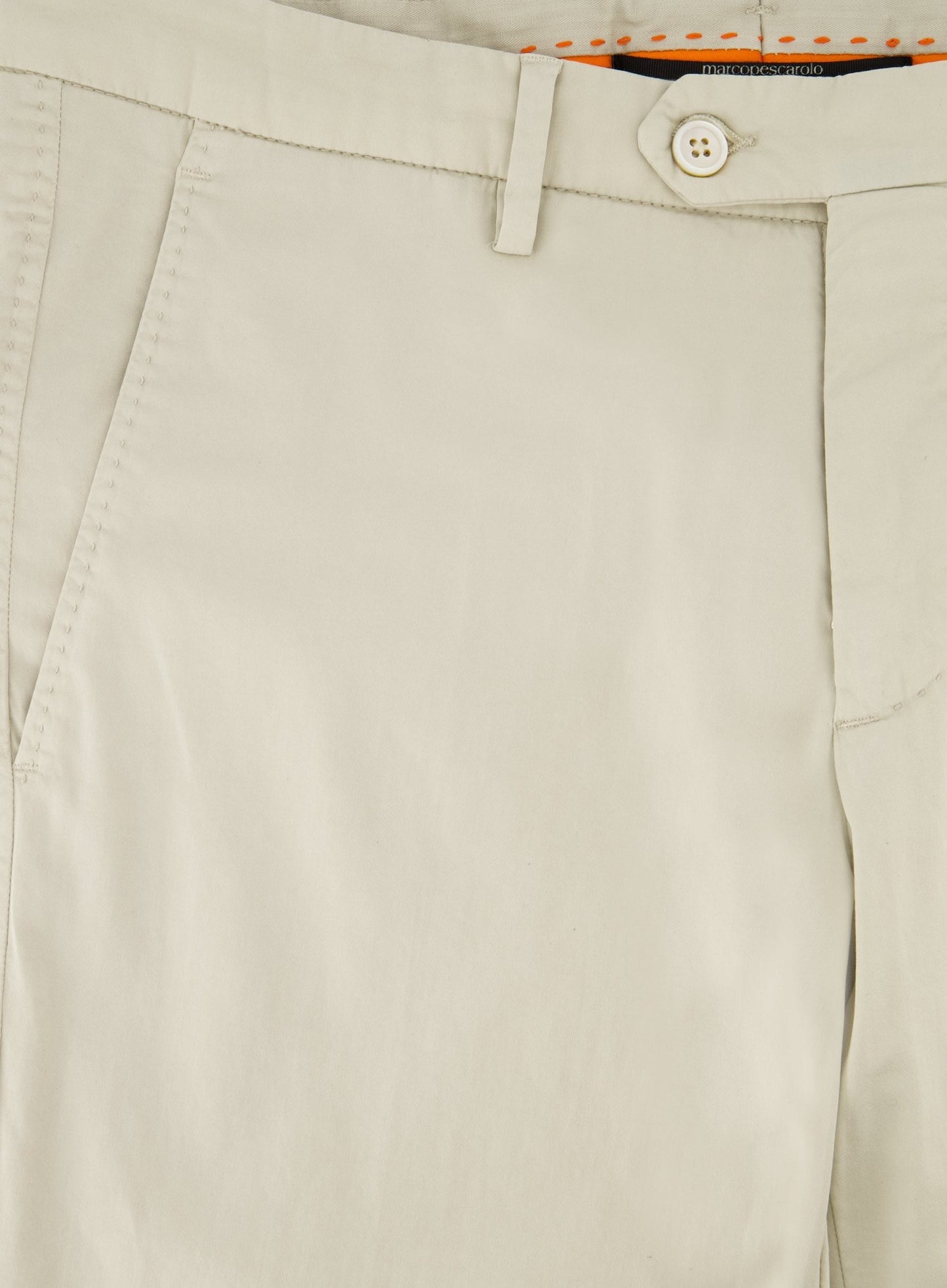 Slim-fit pantalon van katoen | L.BEIGE