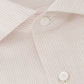 Gestreept shirt van katoen en linnen | Beige
