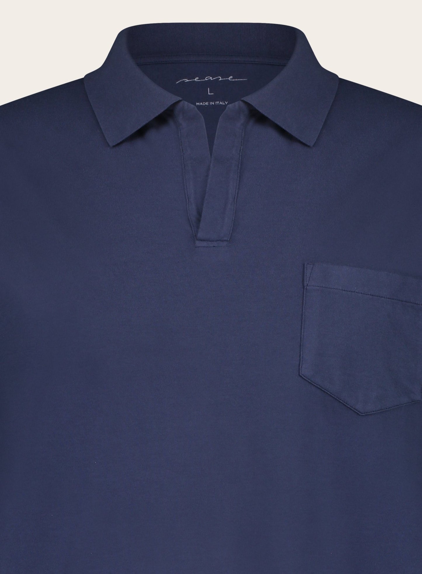 Regular-fit garment dyed polo | BLUE NAVY