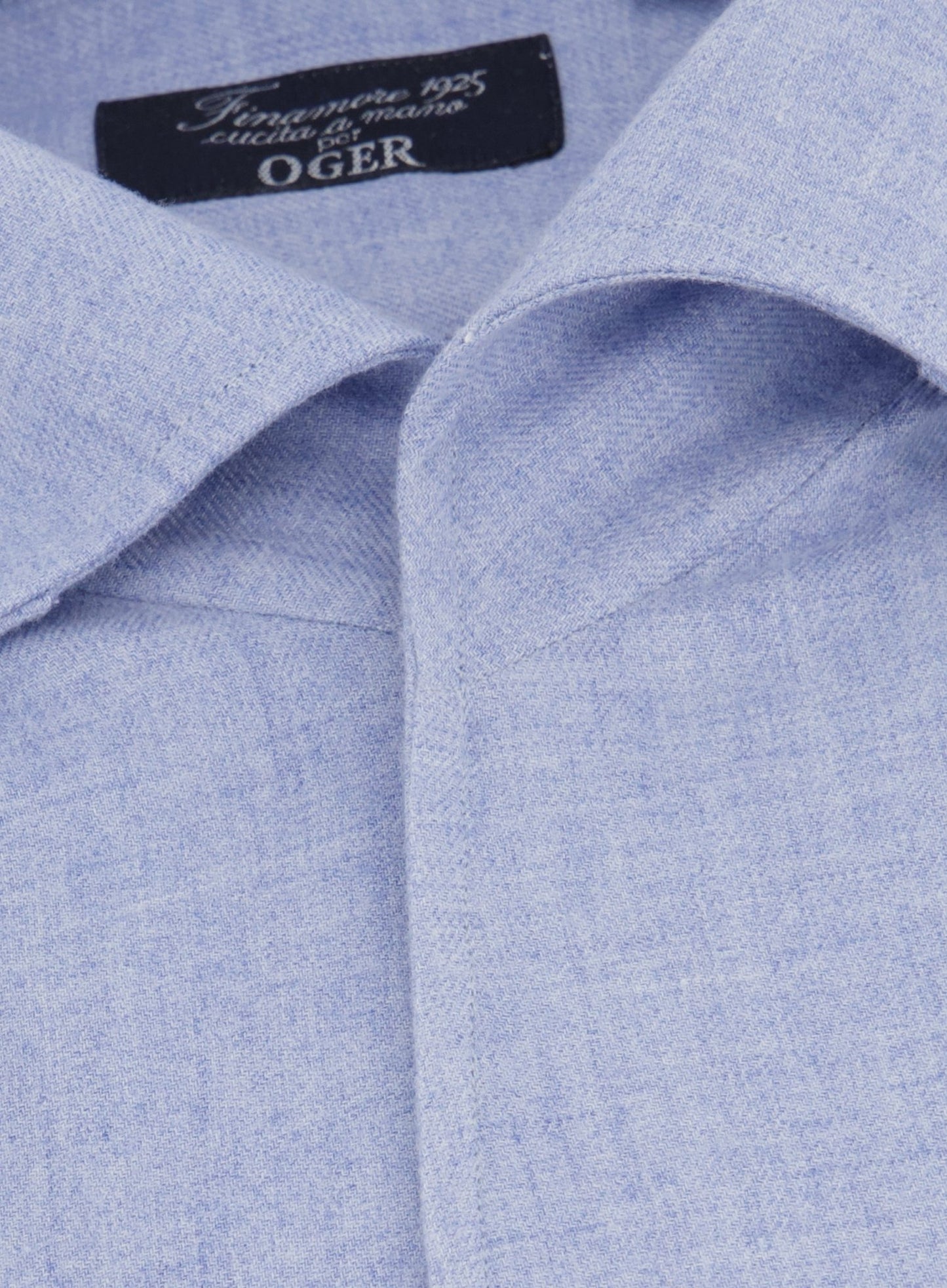 Katoenen-cashmere overhemd | L.Blauw