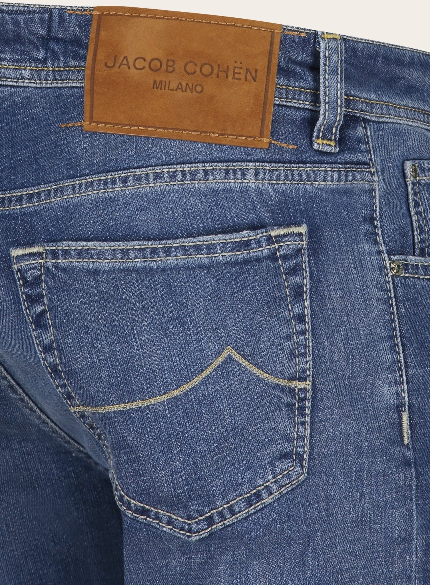Slim-fit bard jeans | Blauw