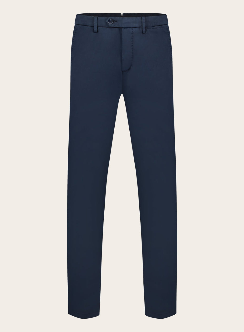 Slim-fit pantalon van katoen | BLUE NAVY