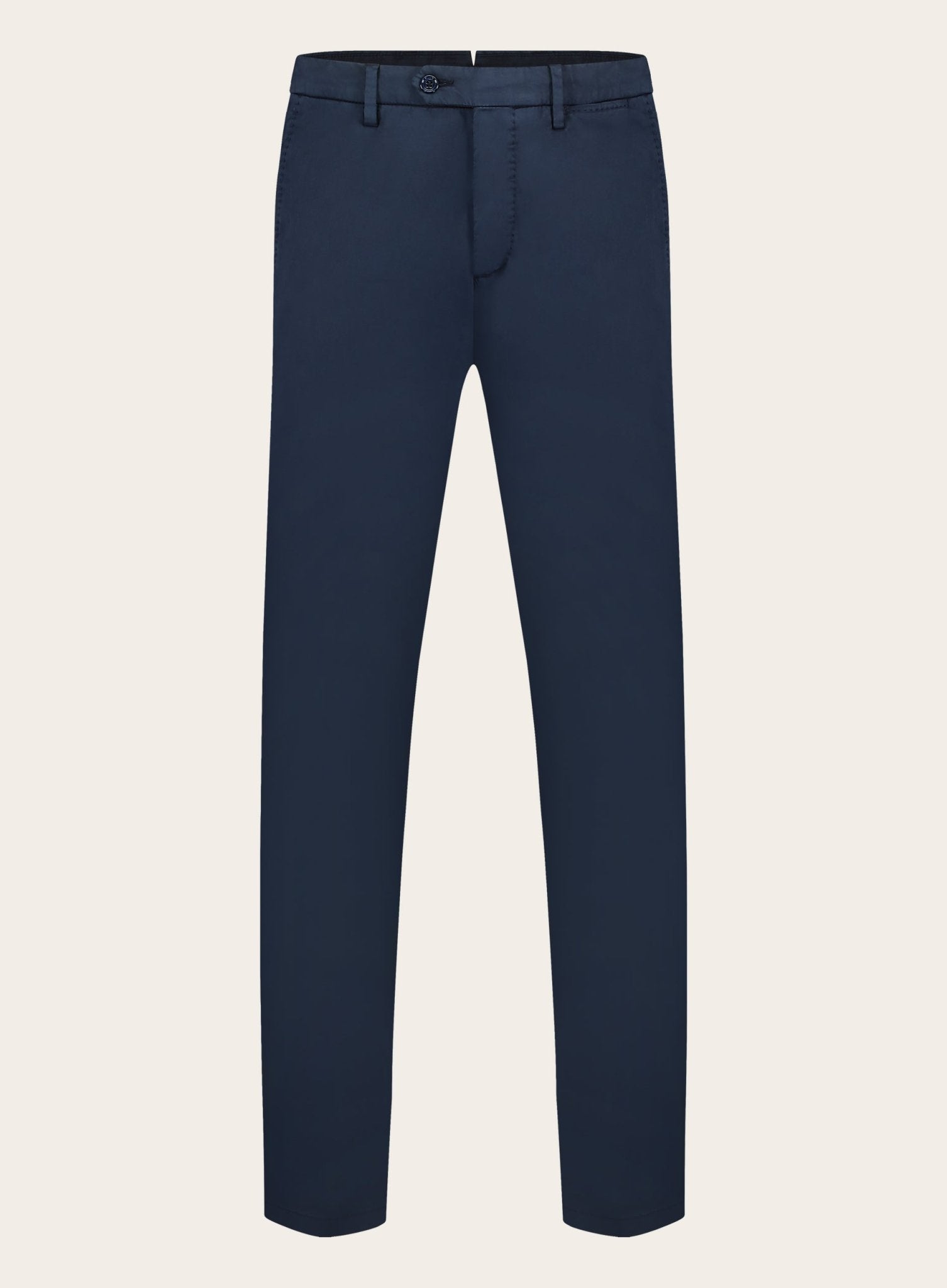 Slim-fit pantalon van katoen | BLUE NAVY
