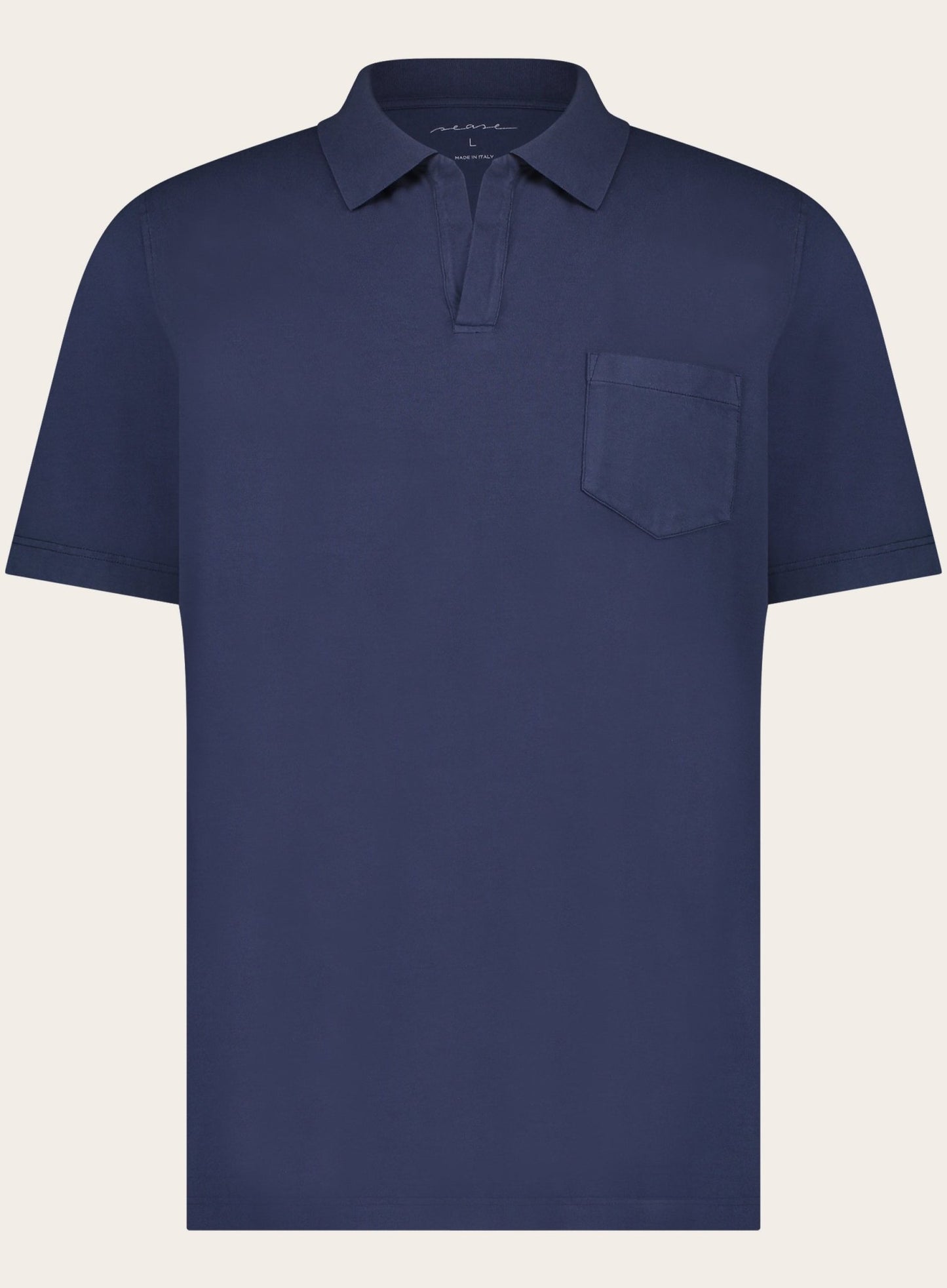 Regular-fit garment dyed polo | BLUE NAVY