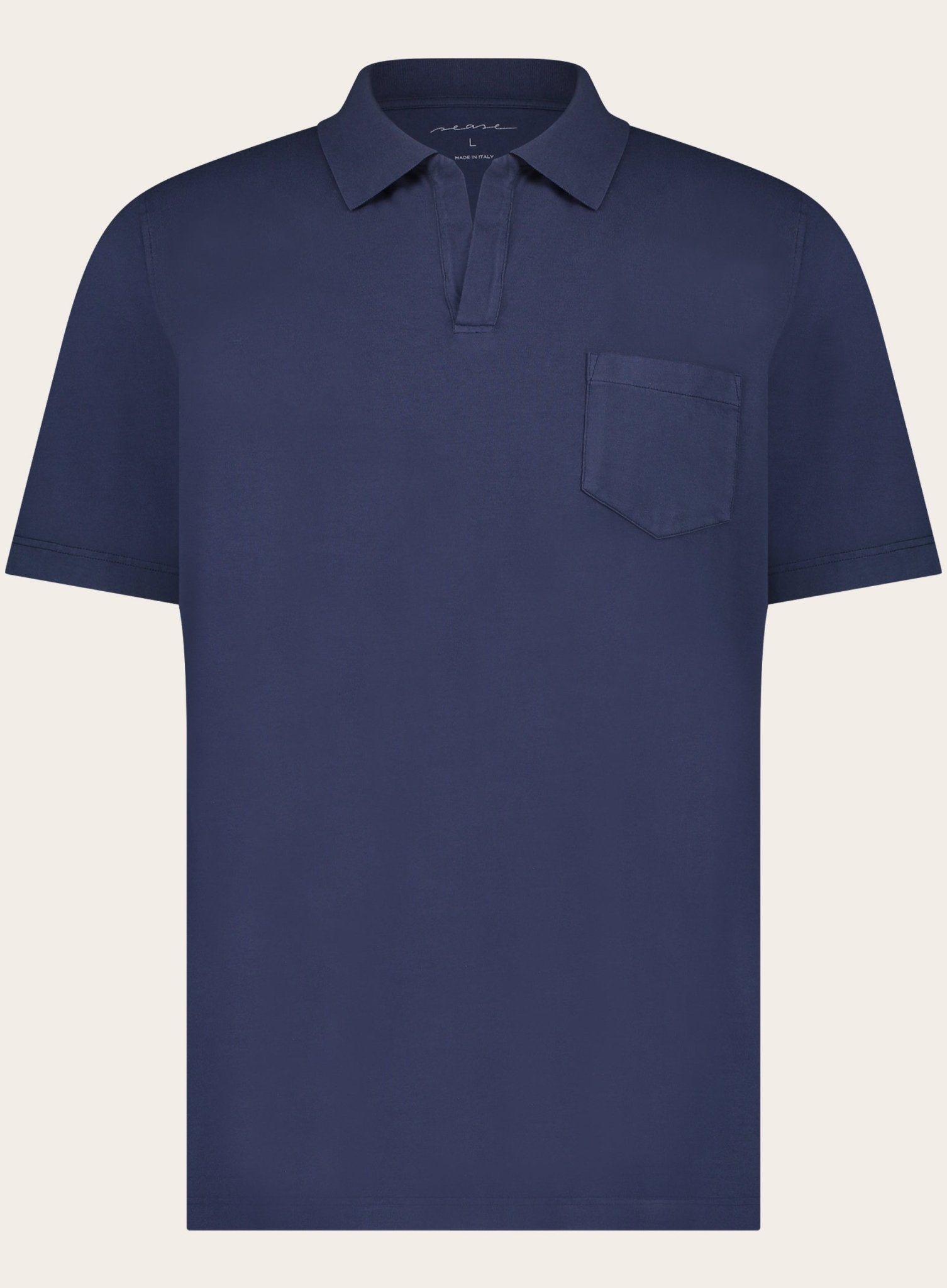 Regular-fit garment dyed polo | BLUE NAVY