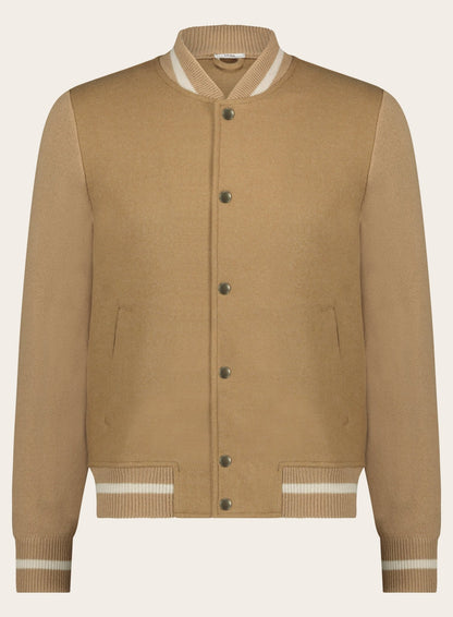 Baseball jacket | Camel