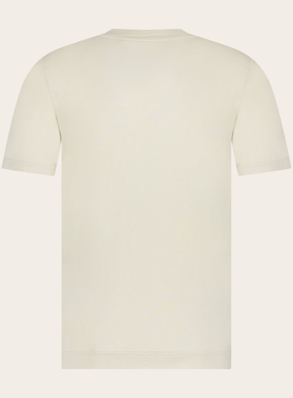 Crewneck T-shirt van katoen | Beige
