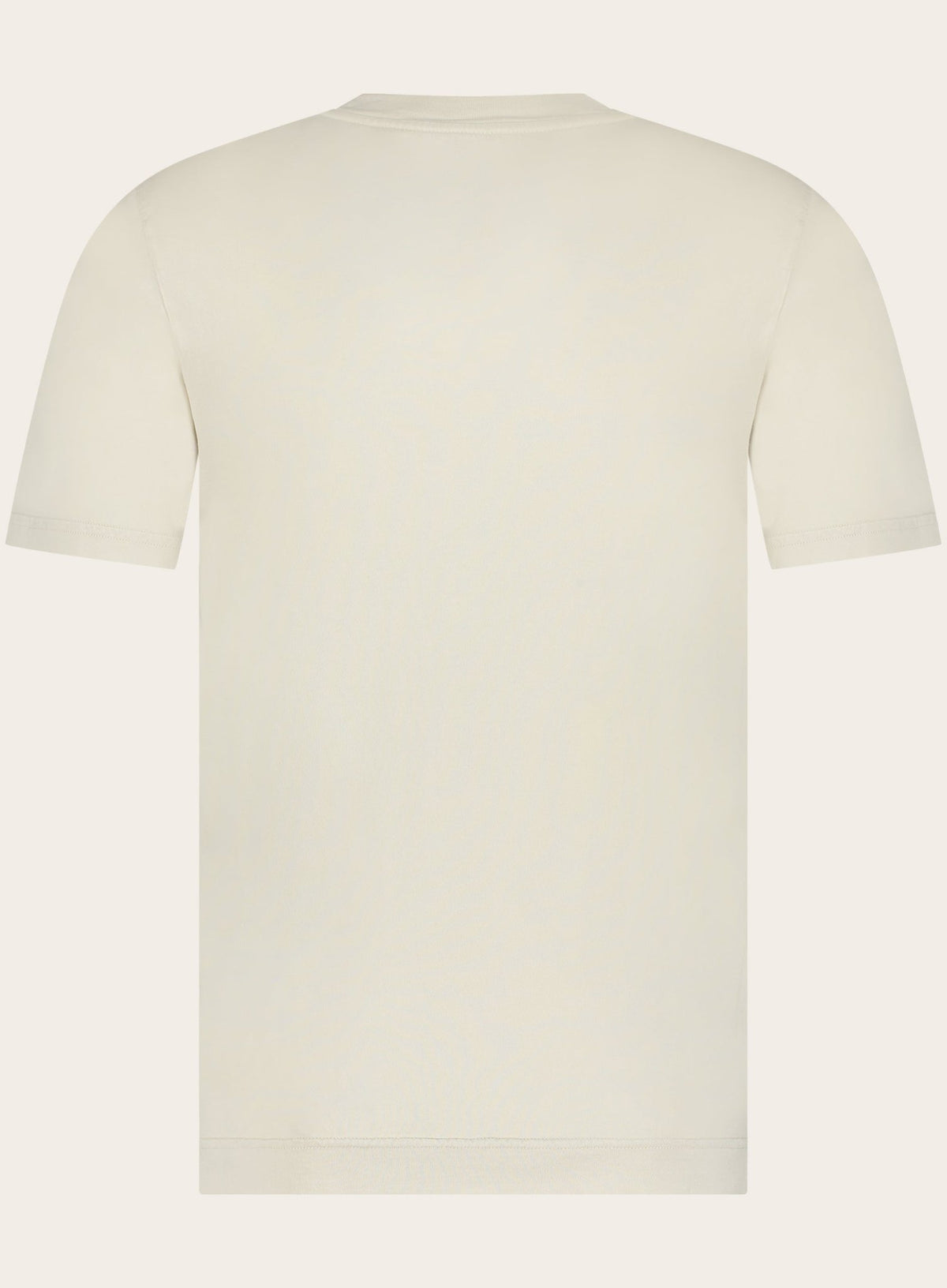 Crewneck T-shirt van katoen | Beige