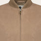 Slim-fit suède Mick bomberjack | TAUPE