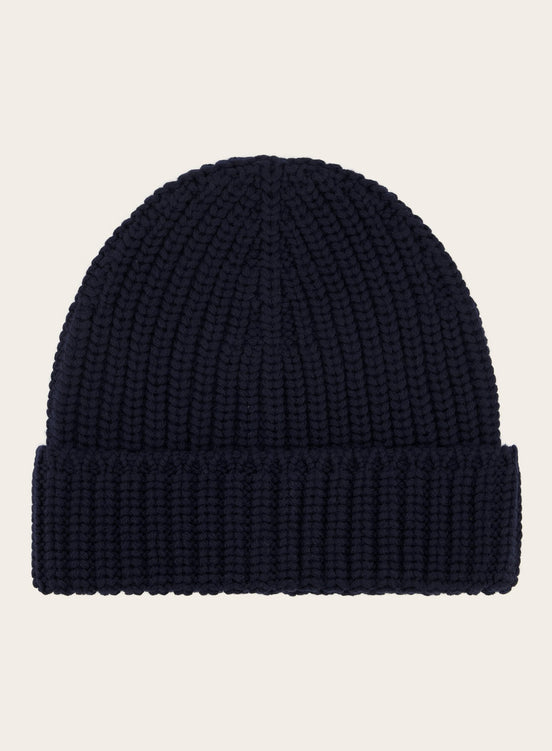 Virgin wollen beanie | BLUE NAVY