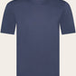 Crewneck T-shirt van katoen | Blauw