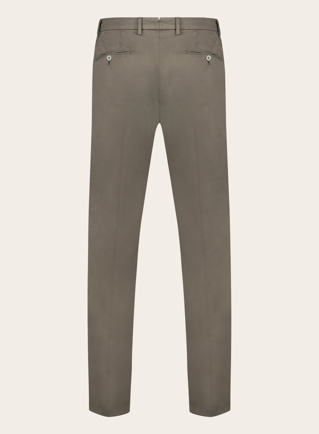 Slim-fit pantalon van katoen | TAUPE