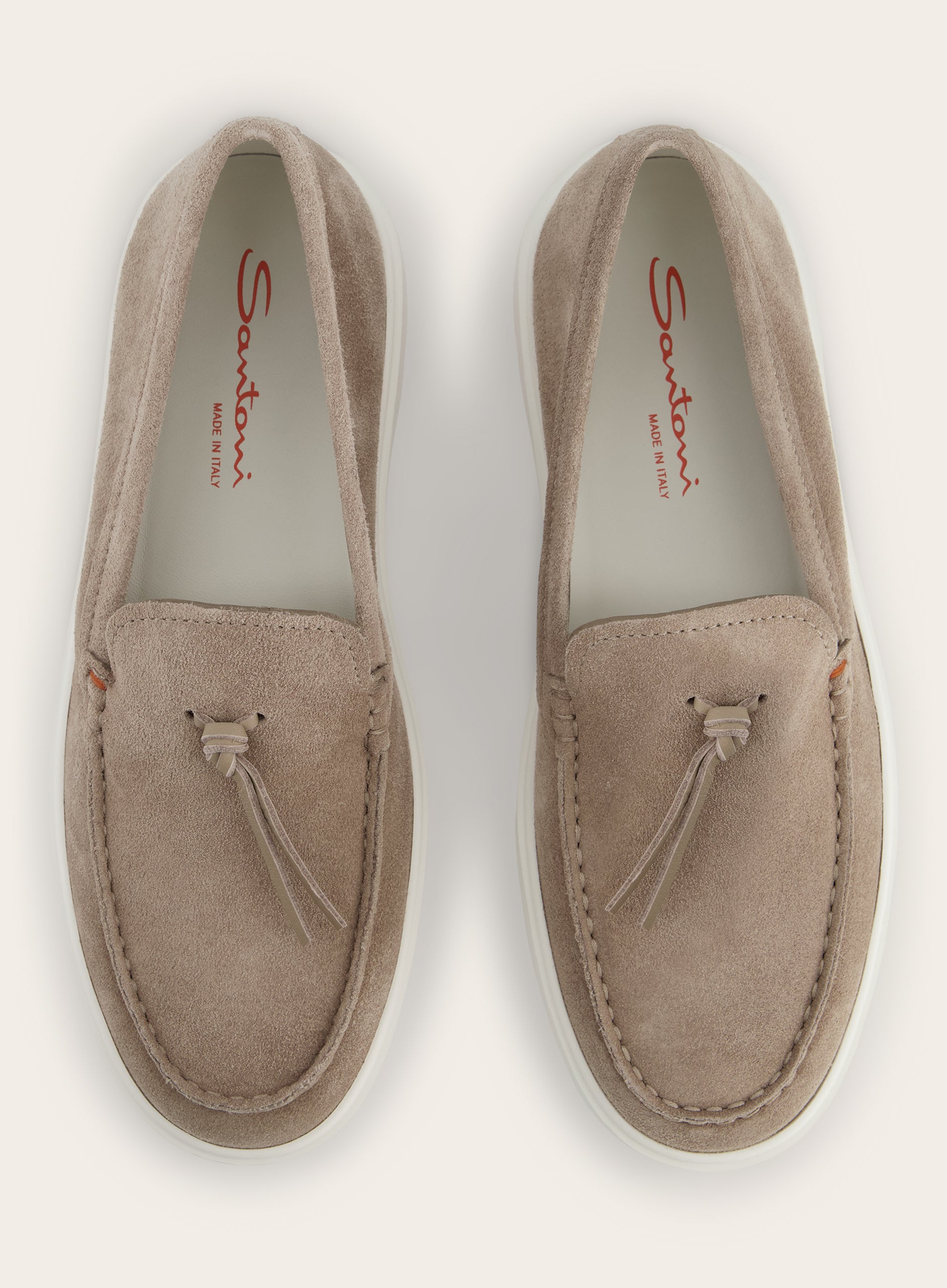 Suède Clean Icon tassel loafers | TAUPE