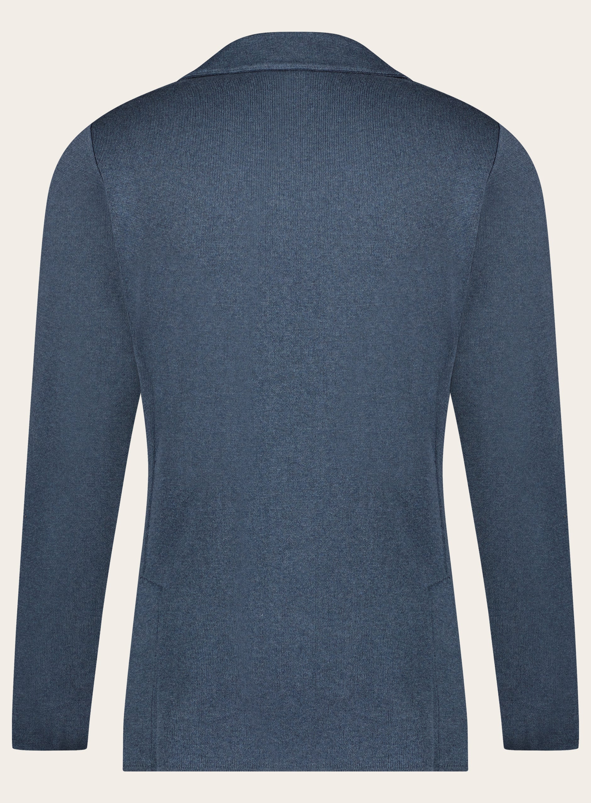 Slim-fit katoenen jasje | Blauw