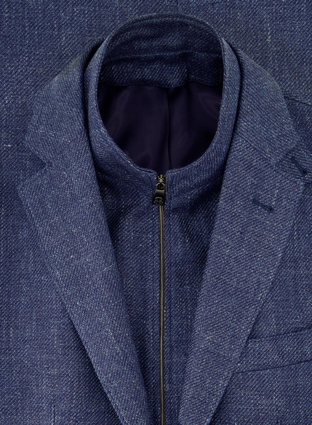 Jasje van wol met binnenwerk | FULL_WIDTH | Blauw