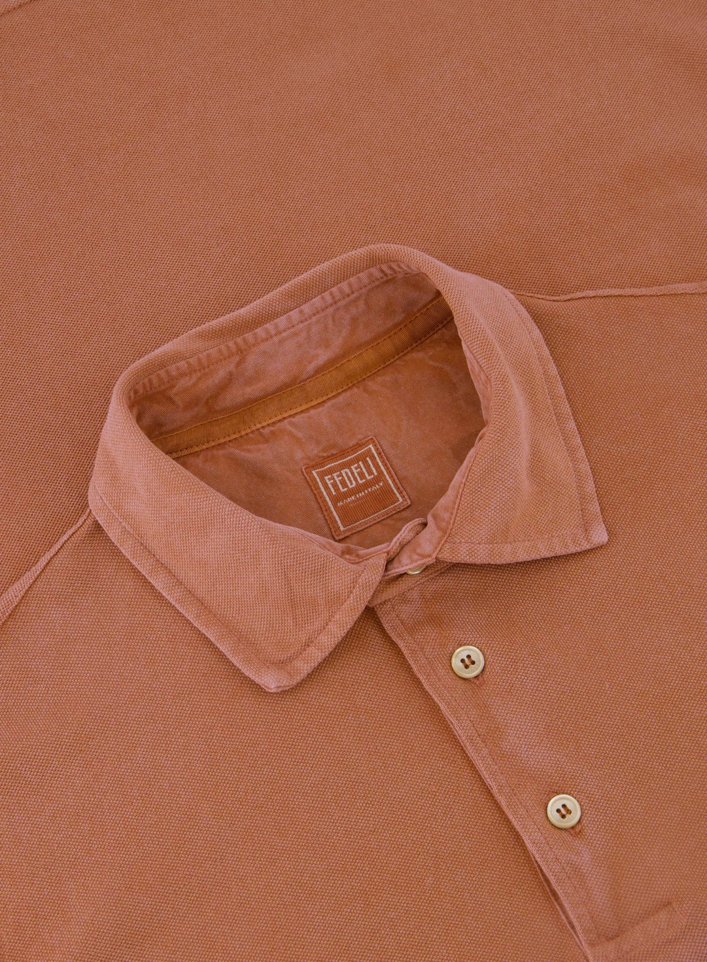 Polo met korte mouwen van katoen | FULL_WIDTH | Roest