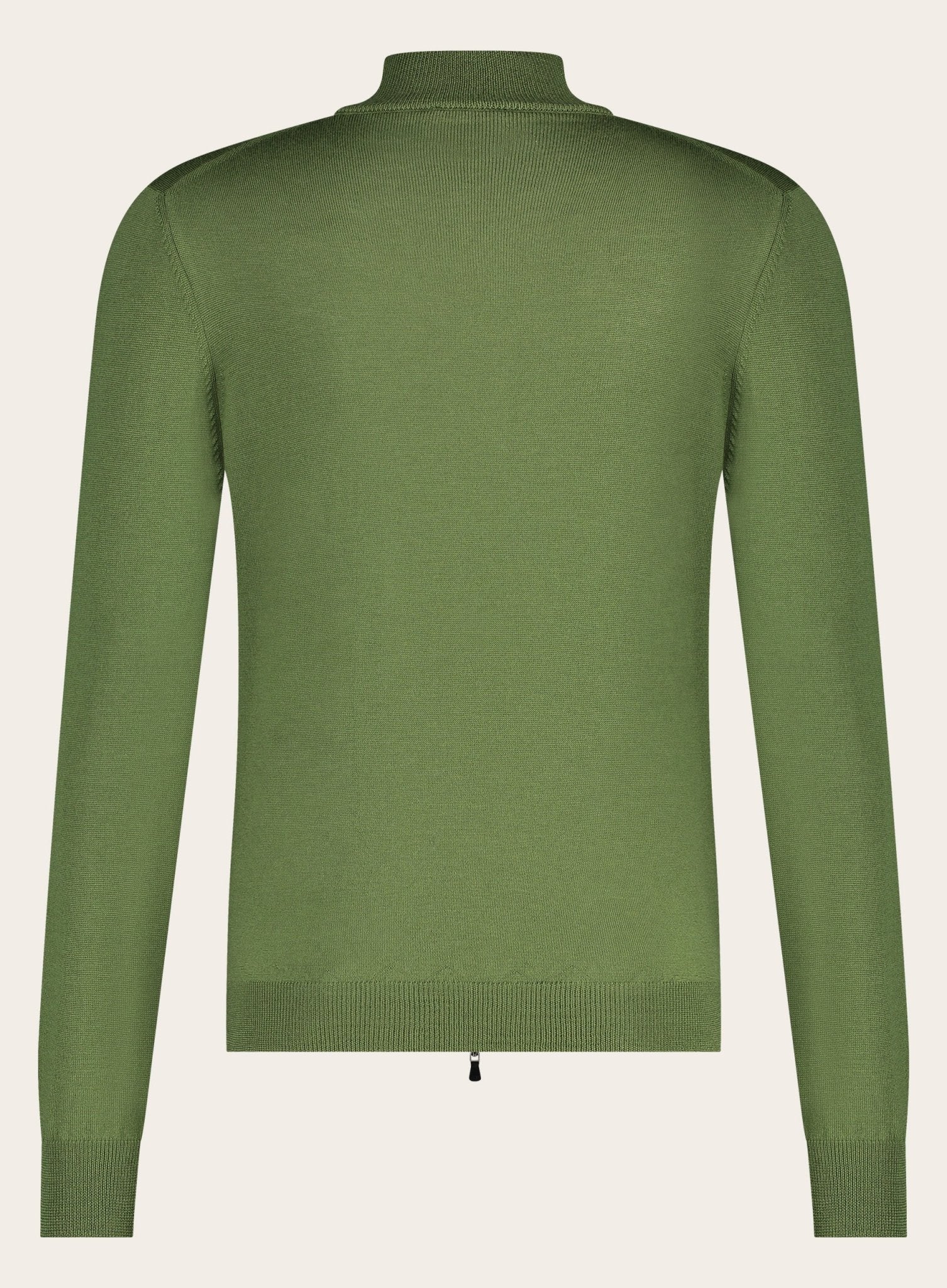 Ritsvest van wol | Groen