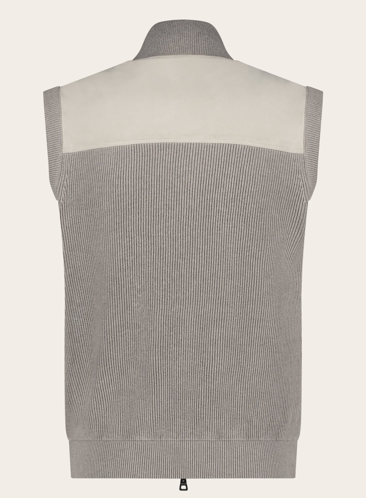 Bodywarmer van suède | L.BEIGE