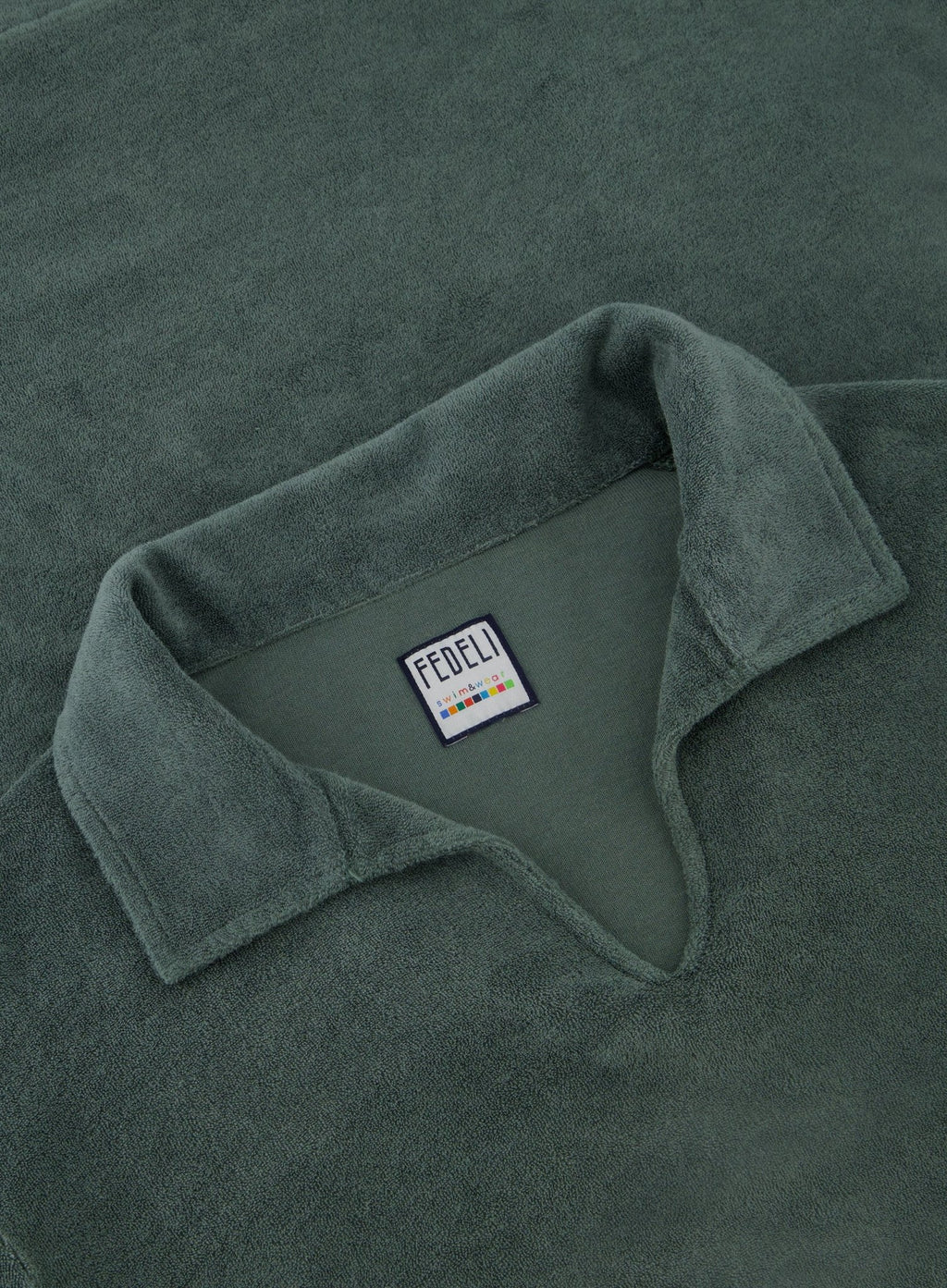 Poloshirt met lange mouwen van badstof | FULL_WIDTH | Groen