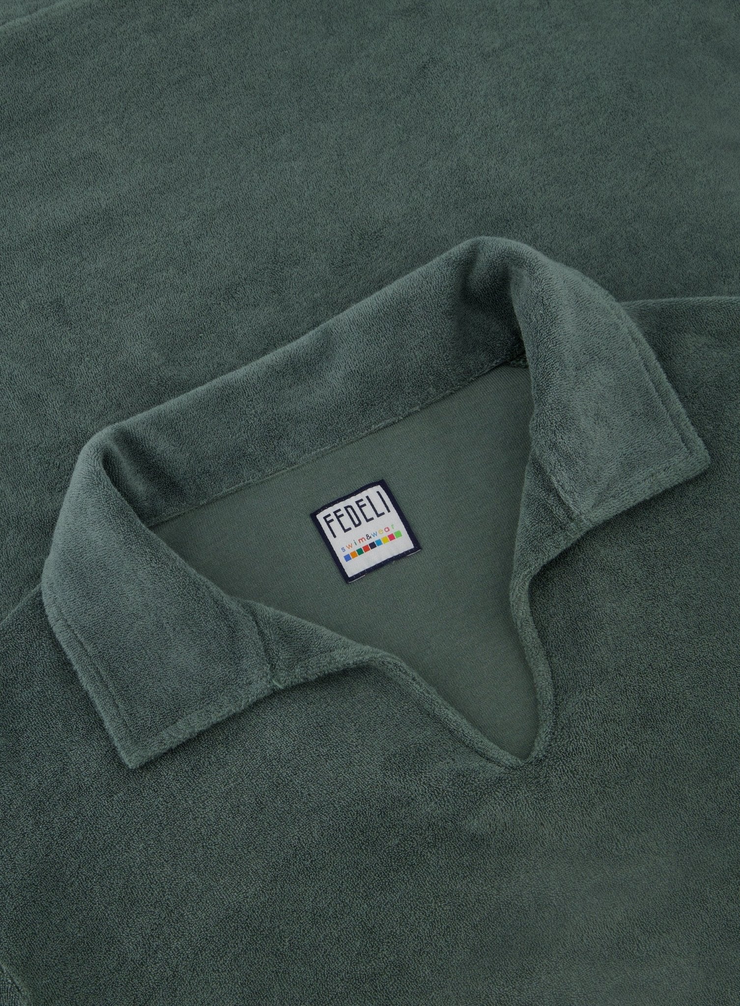 Poloshirt met lange mouwen van badstof | FULL_WIDTH | Groen