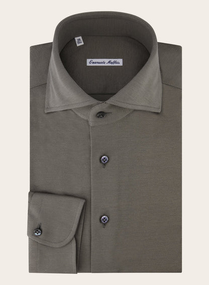 Shirt van katoen | TAUPE