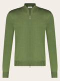 Ritsvest van wol | Groen