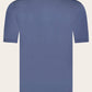 Polo shirt met korte mouwen van zijde | Blauw