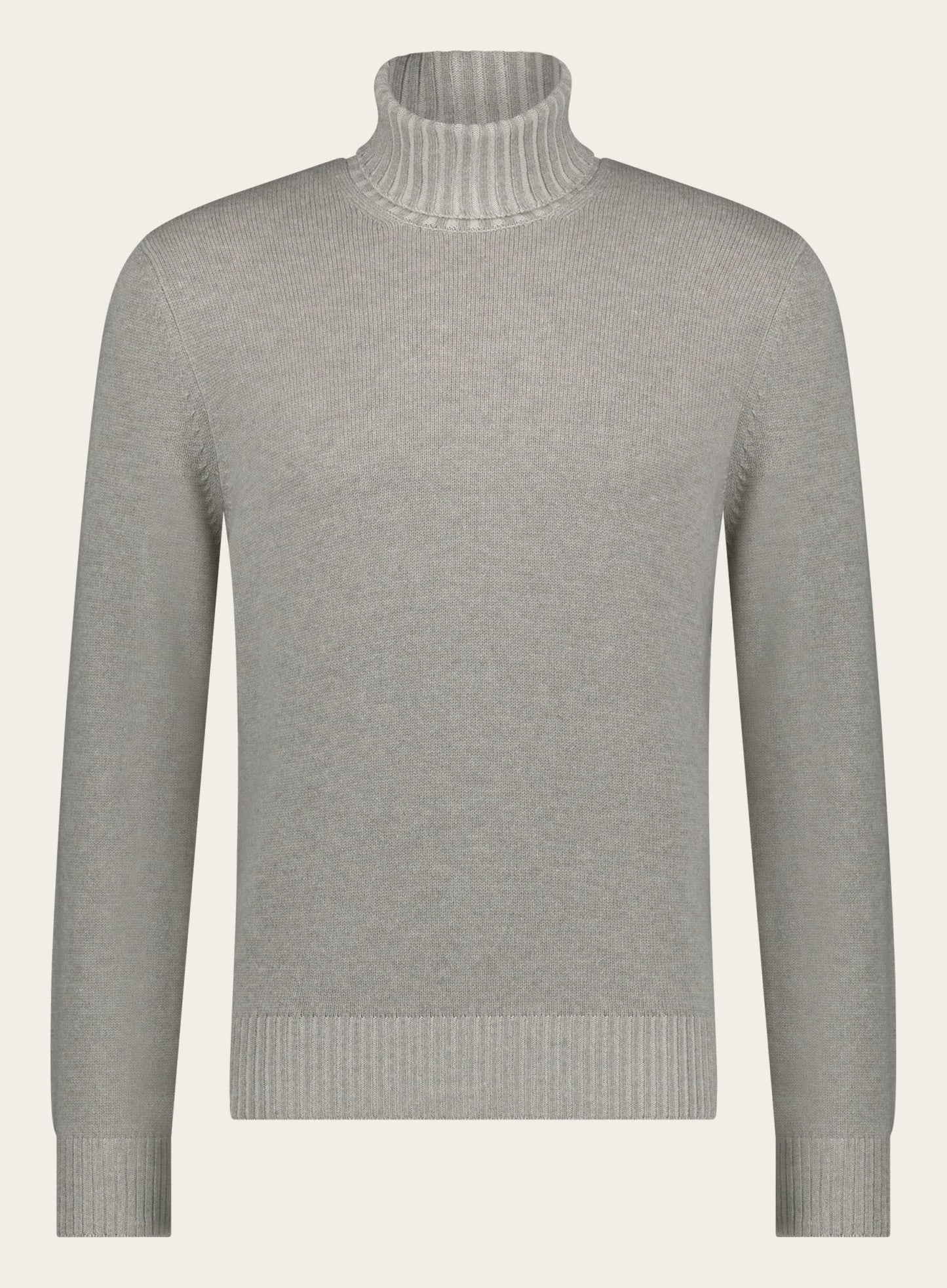 Virgin-wollen cashmere coltrui | LICHT TAUPE