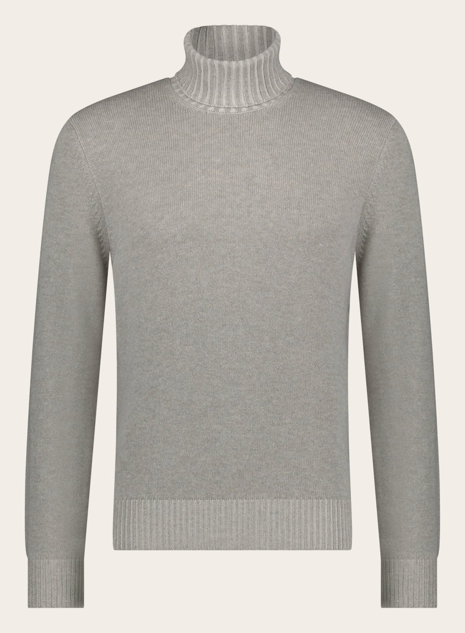 Virgin-wollen cashmere coltrui | LICHT TAUPE