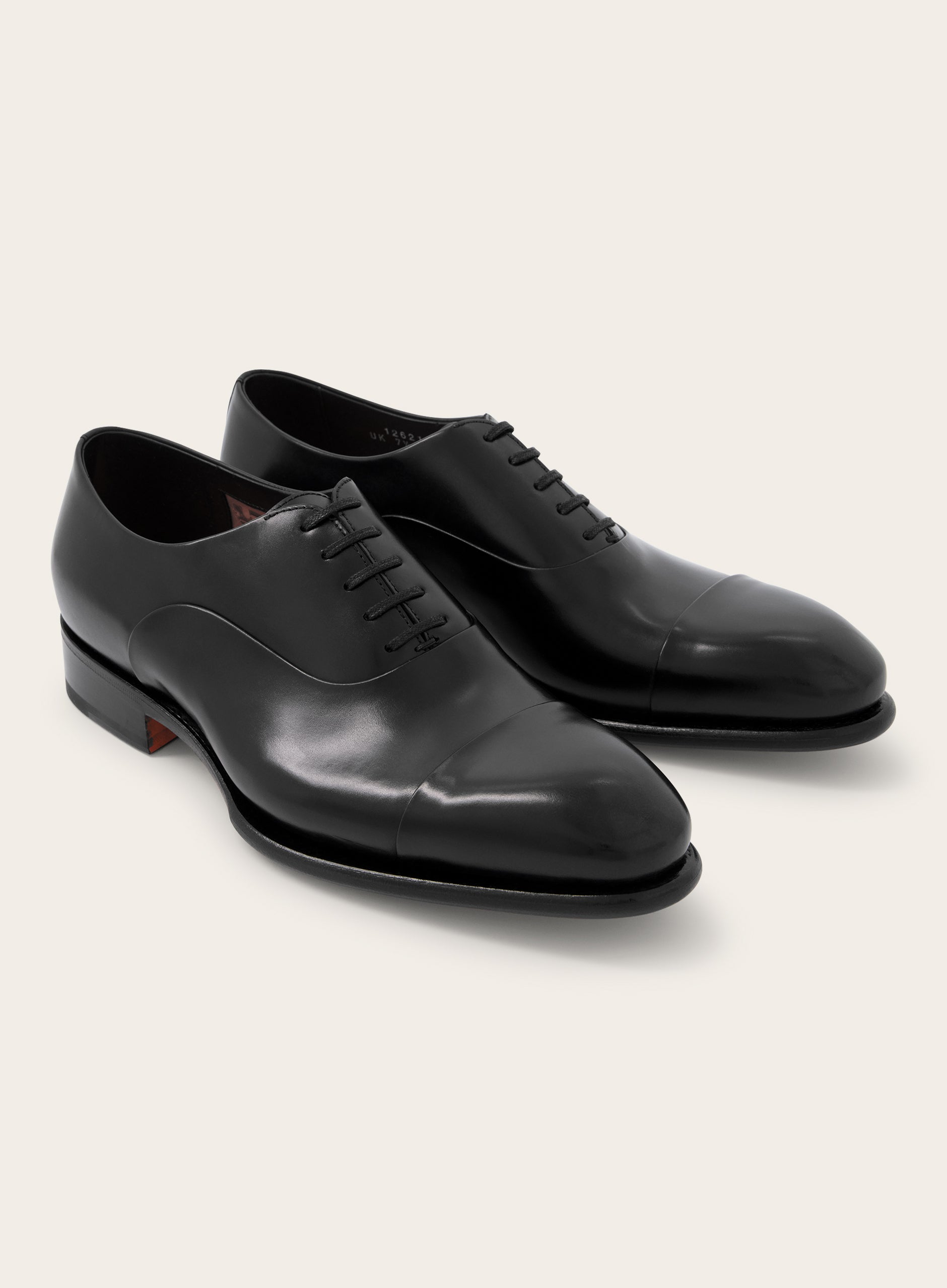 Laklederen Carter oxford veterschoenen | Zwart 