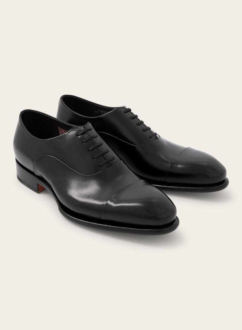 Laklederen Carter oxford veterschoenen | Zwart 