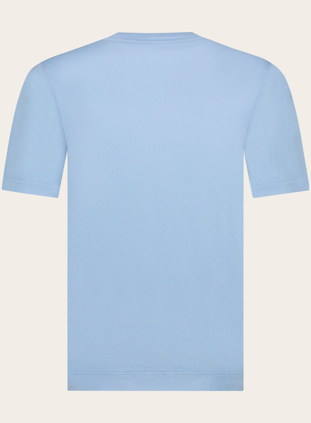 Crewneck T-shirt van katoen | L.Blauw