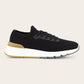 Knitted low-top sneakers | Zwart