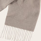 Cashmere shawl met geborduurd logo | TAUPE