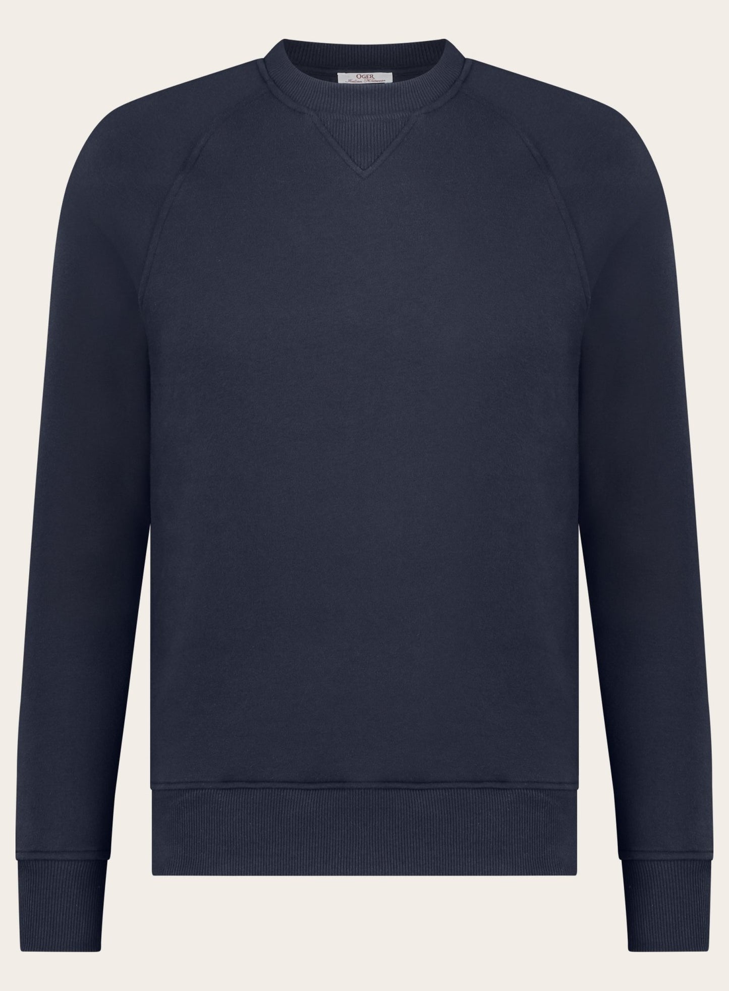 Slim-fit ronde hals trui | BLUE NAVY