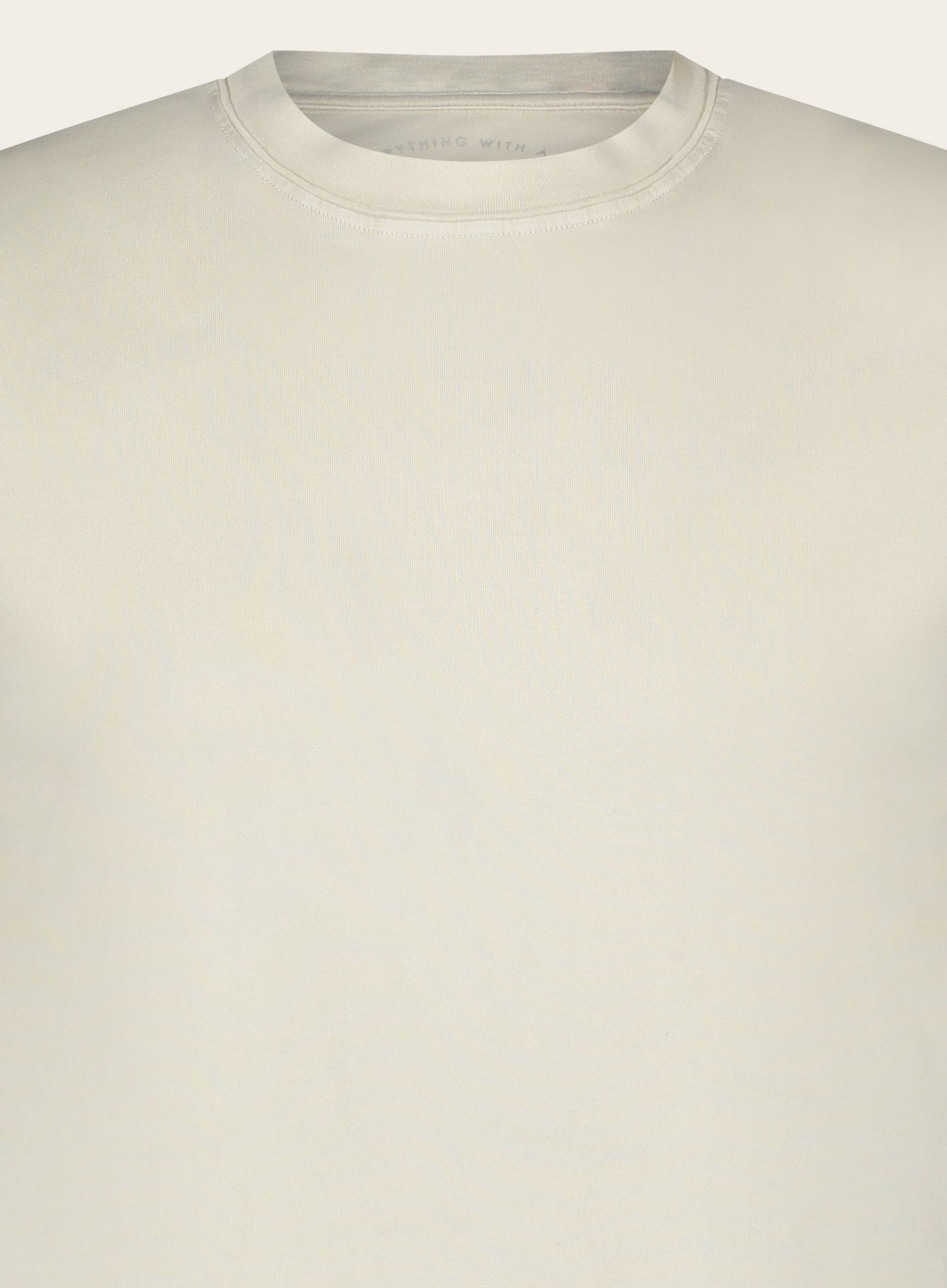 Crewneck T-shirt van katoen | FULL_WIDTH | Beige