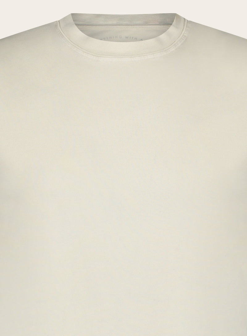 Crewneck T-shirt made of cotton