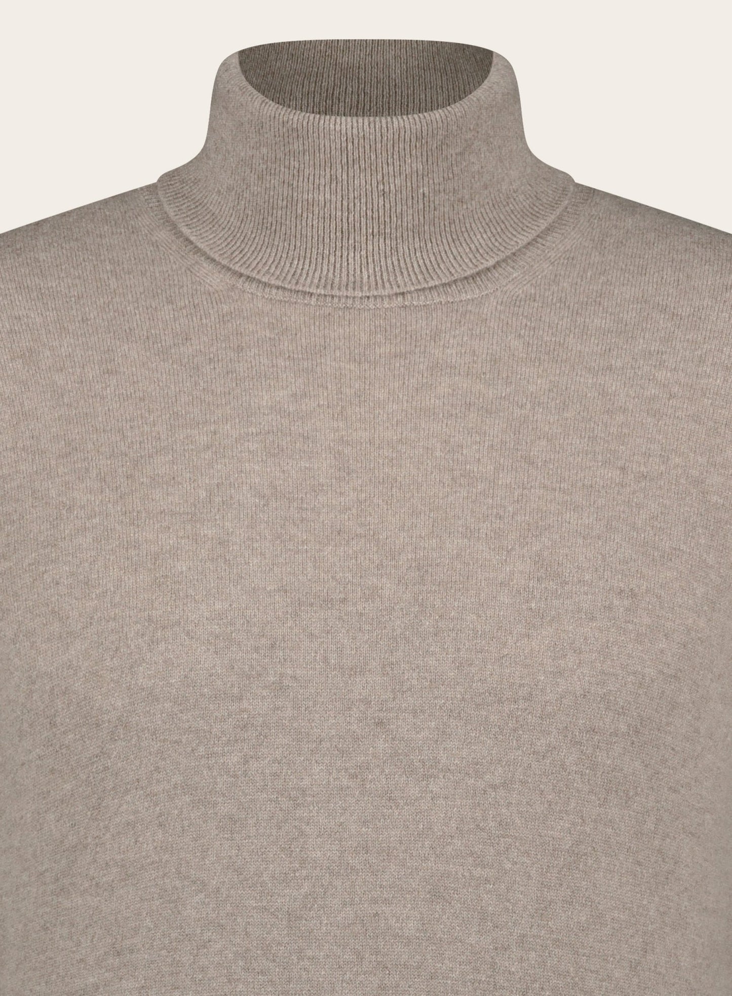 Slim-fit cashmere coltrui | Beige