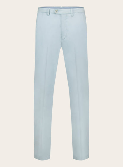 Slim-fit pantalon van katoen | L.Blauw